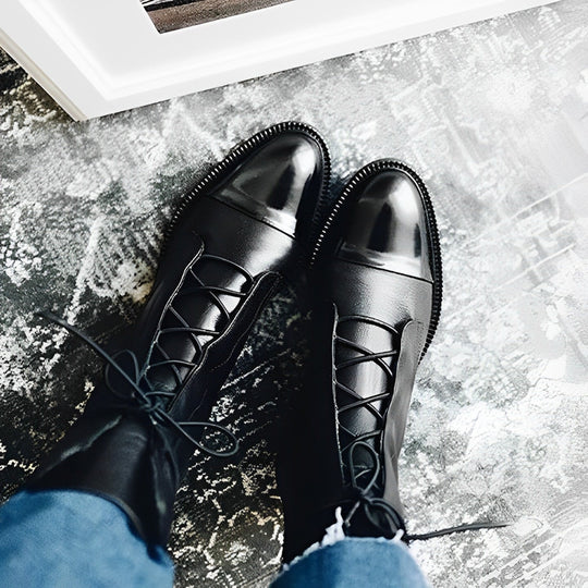 Romy - bottes classiques pour femmes en cuir