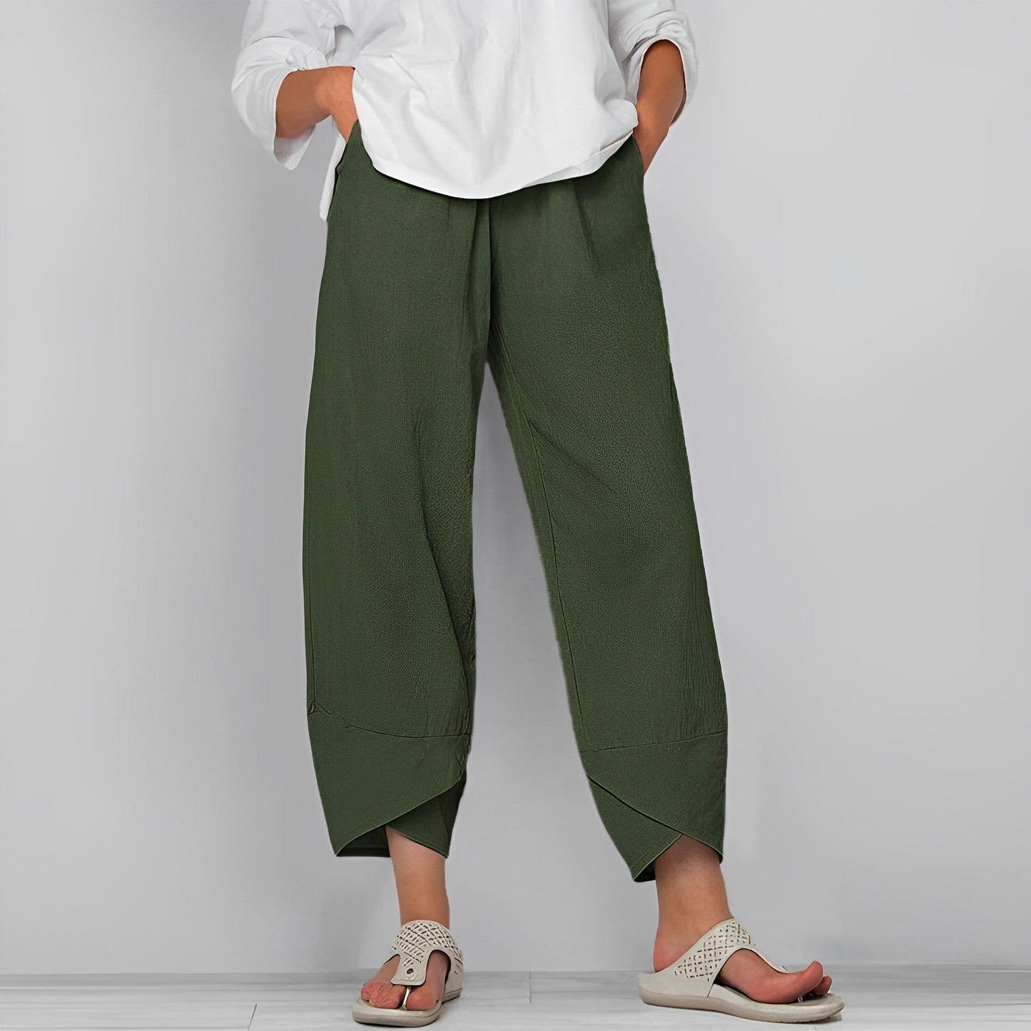 Pantalon en lin décontracté pour femme - Judit