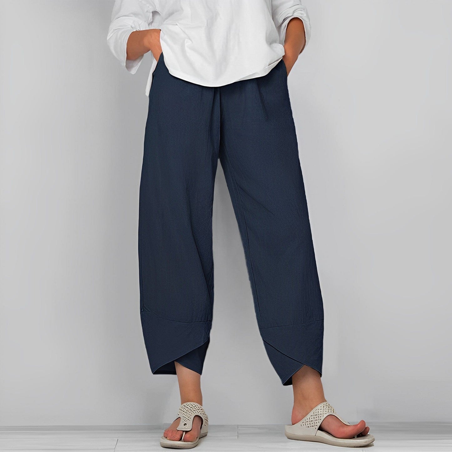 Pantalon en lin décontracté pour femme - Judit